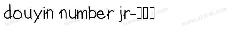 douyin number jr字体转换
